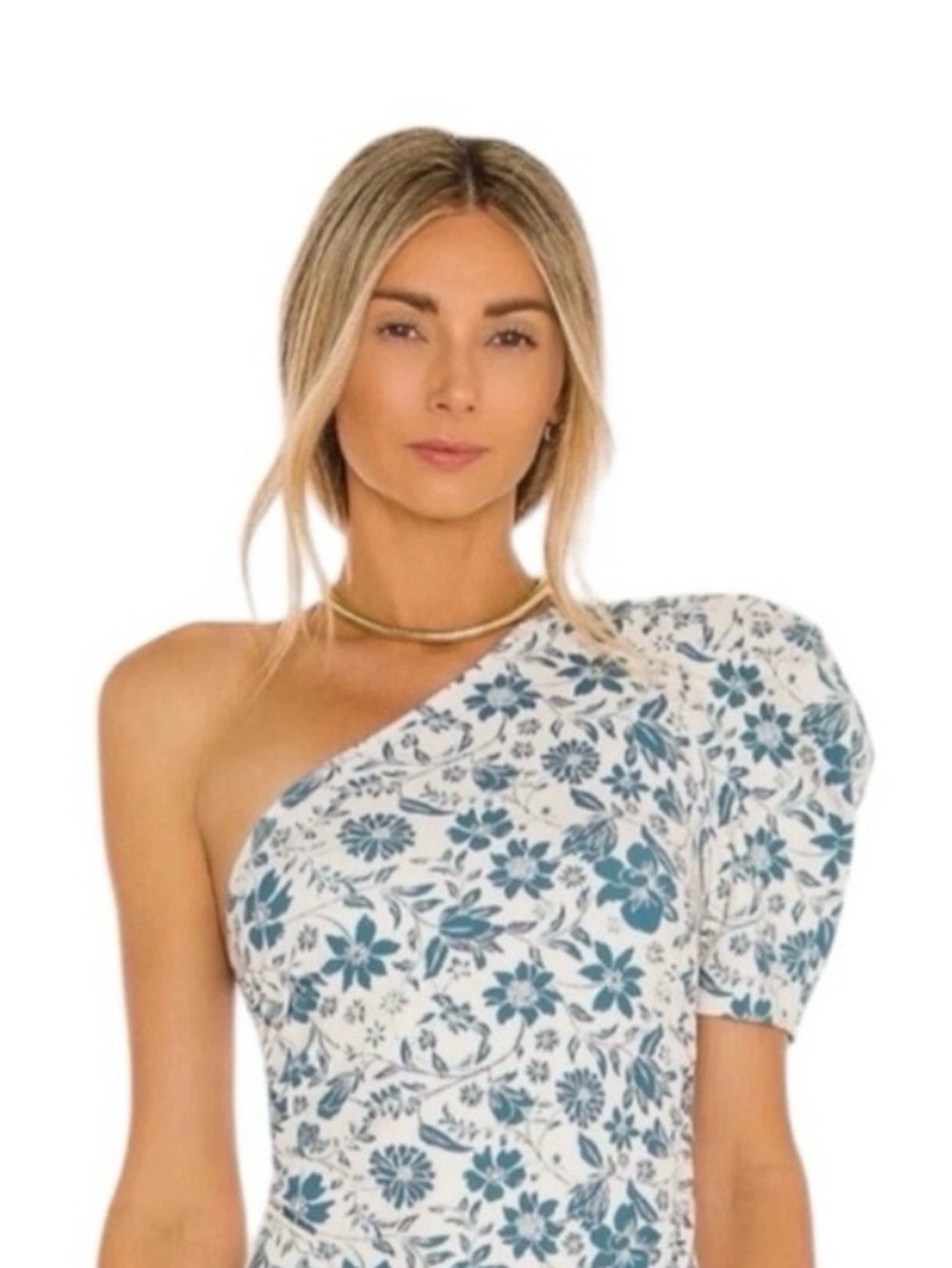 Free People One-Shoulder Floral Bodysuit